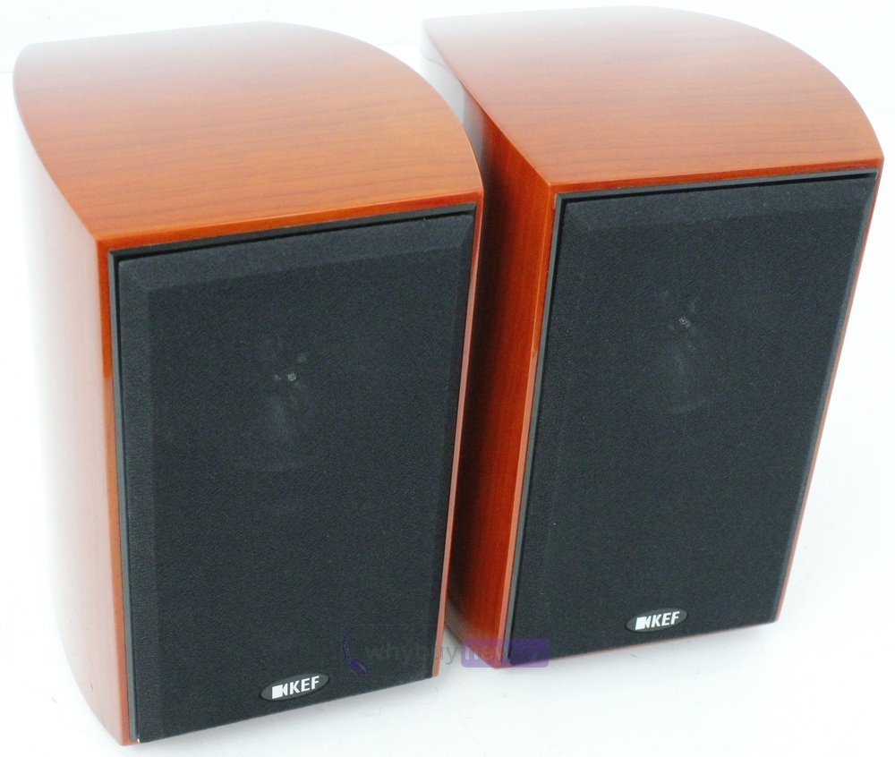 Kef Xq10 Bookshelf Speakers Warm Cherry Whybuynew