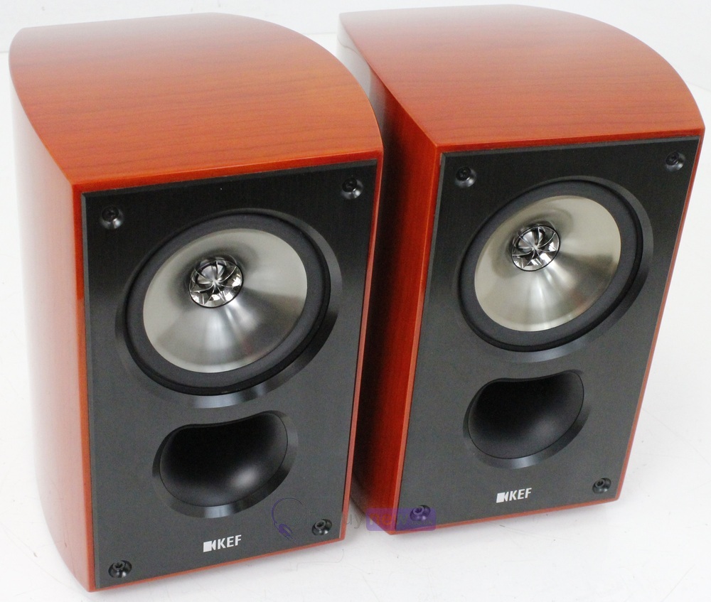 KEF XQ10 Bookshelf Speakers (Warm Cherry) WhyBuyNew