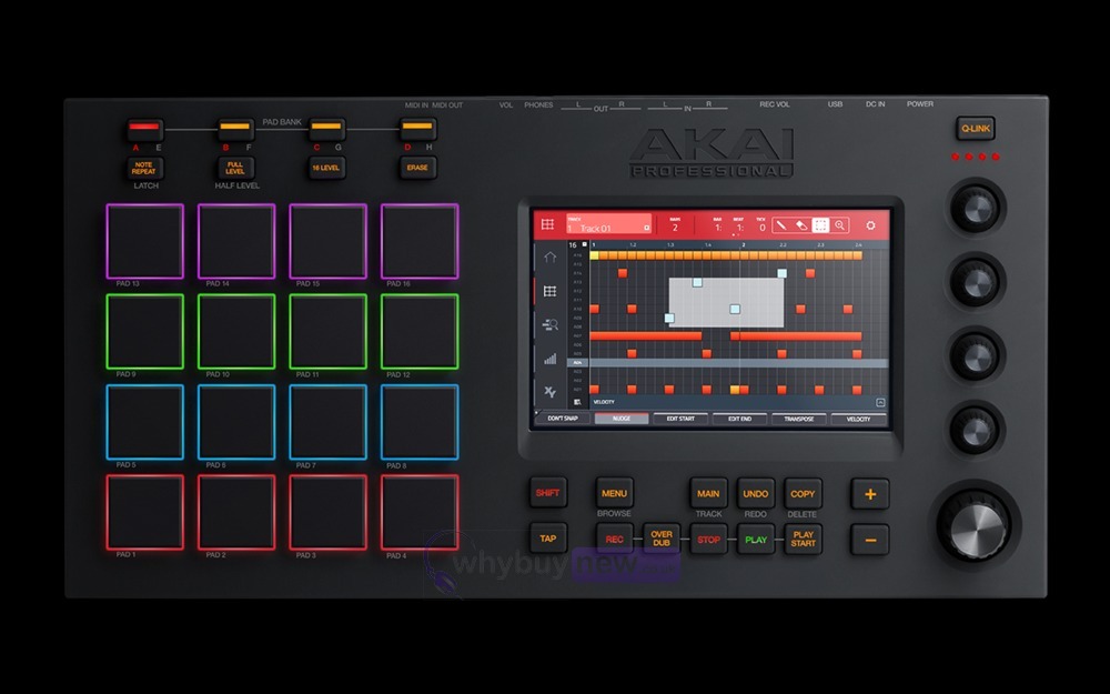 akai professional mpc touch pad music production controller