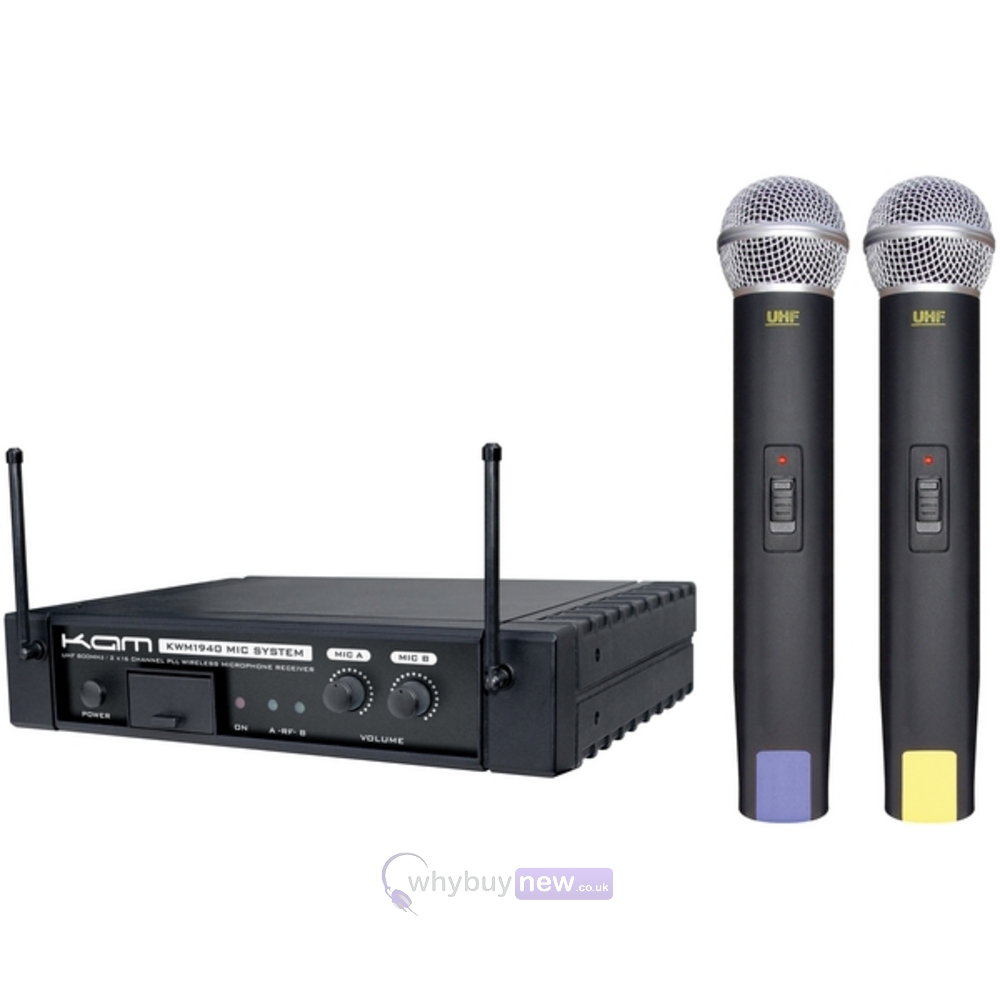 Kam KWM1940 UHF Dual Wireless Microphone System