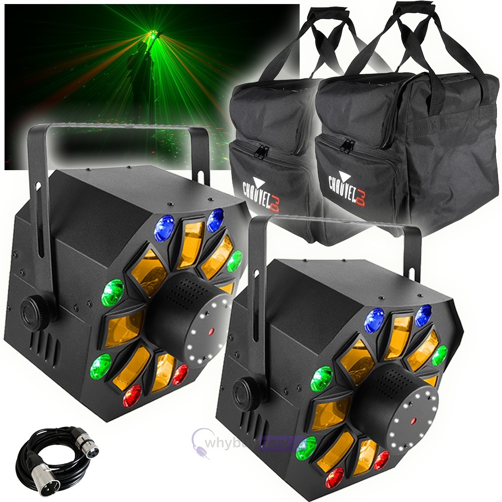 2x Chauvet Swarm Wash FX with 2x Chauvet CHS-40 Bags | whybuynew.co.uk