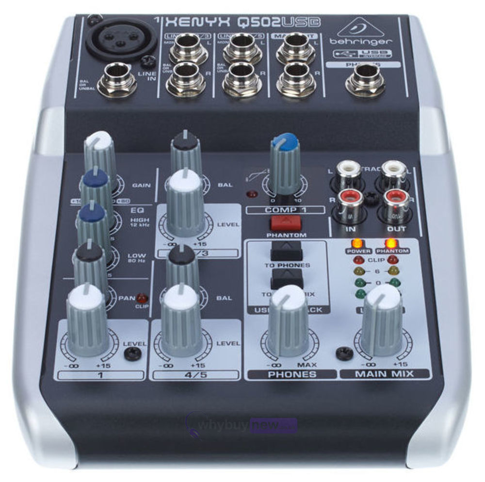 does behringer xenyx q502usb require a powersupply