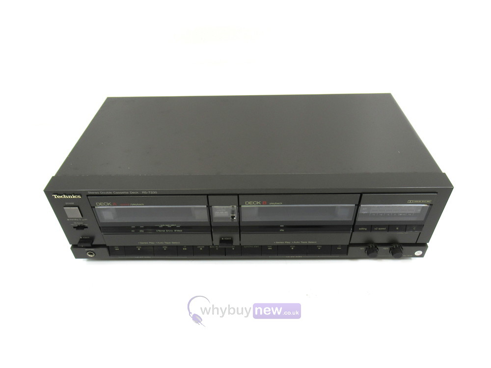 Technics Rs T230 Stereo Double Cassette Deck Player Whybuynew