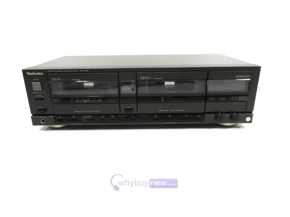 Technics Rs T230 Stereo Double Cassette Deck Player Whybuynew