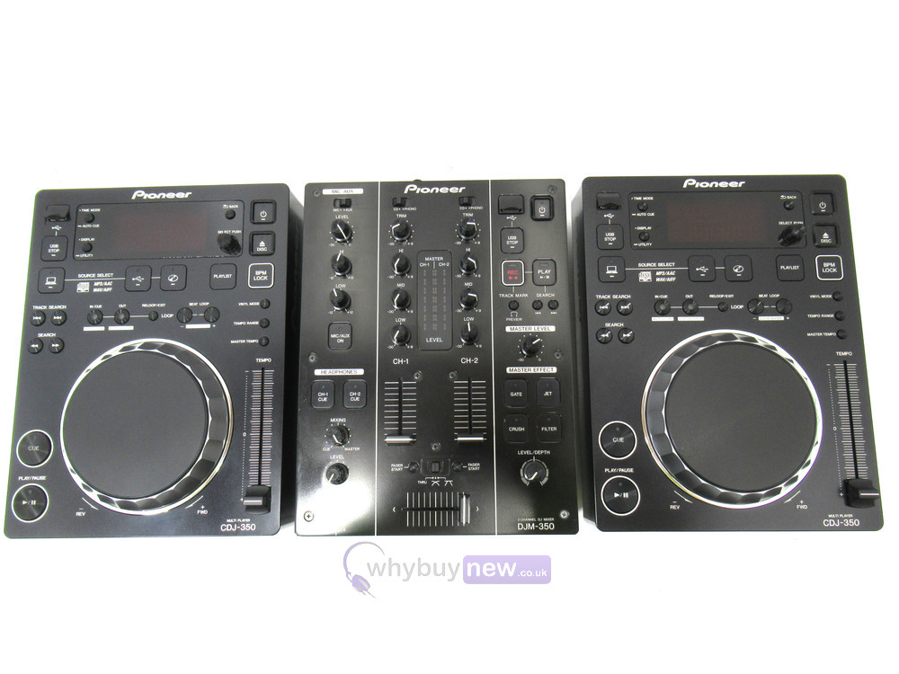 Pioneer Cdj350 Pair Djm350 With 5 Star Pioneer Flight Case Whybuynew