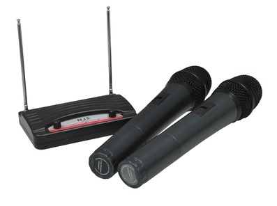 NJS 173.8/174.5 MHz VHF Twin Radio Microphone System