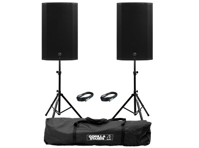 Mackie Thump 15A V4 (Pair) with Stands & Cables