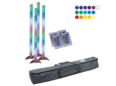 American DJ LED Color Tube 2 x4 with Carry Bag