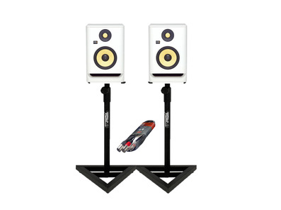 KRK RP5 G4 WN + Studio Stands + Cable