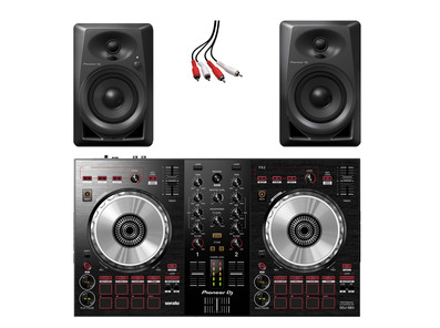 Pioneer DJ DDJ-SB3 & Pioneer DJ DM-40 Package