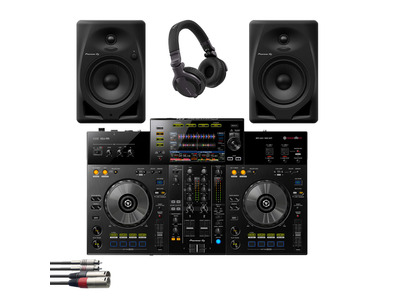 Pioneer XDJ-RR + DM-50D with Headphones & Cable