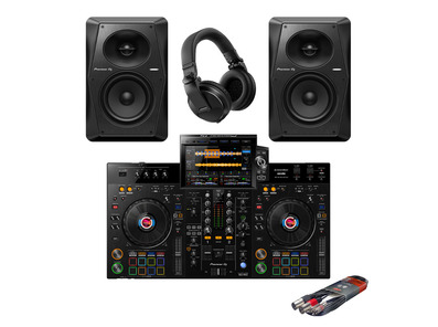 Pioneer DJ XDJ-RX3 + VM-50 Monitors with Headphones & Cable