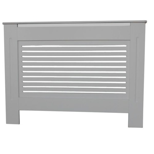 Kensington Radiator Cover Modern MDF White Grill Wood Cabinet Small 