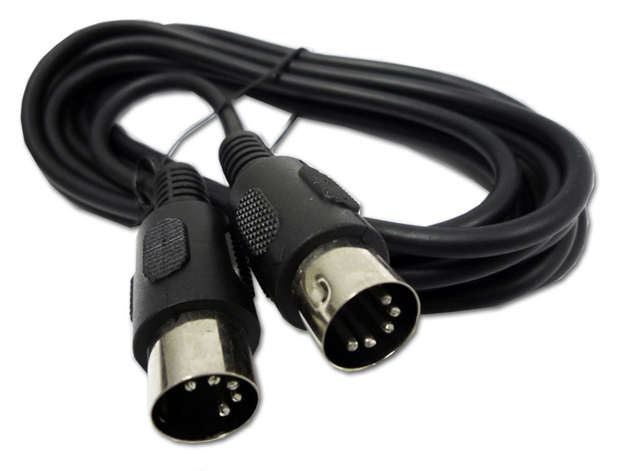 1.5m 5 Pin Screened Professional Midi Cable Plug Lead