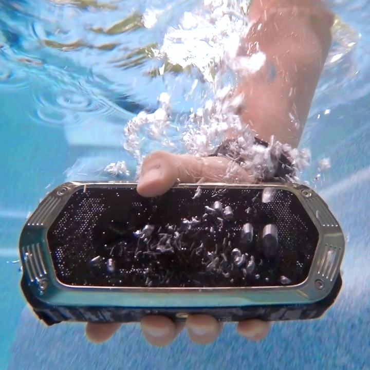 Ion AquaBoom Waterproof Stereo Bluetooth Speaker 
