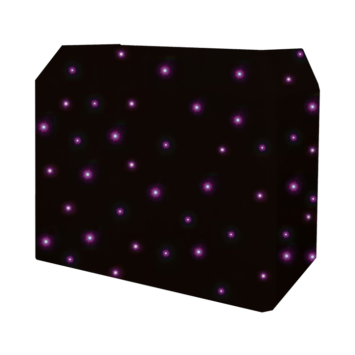 Equinox DJ Booth Quad LED Starcloth System Black Cloth