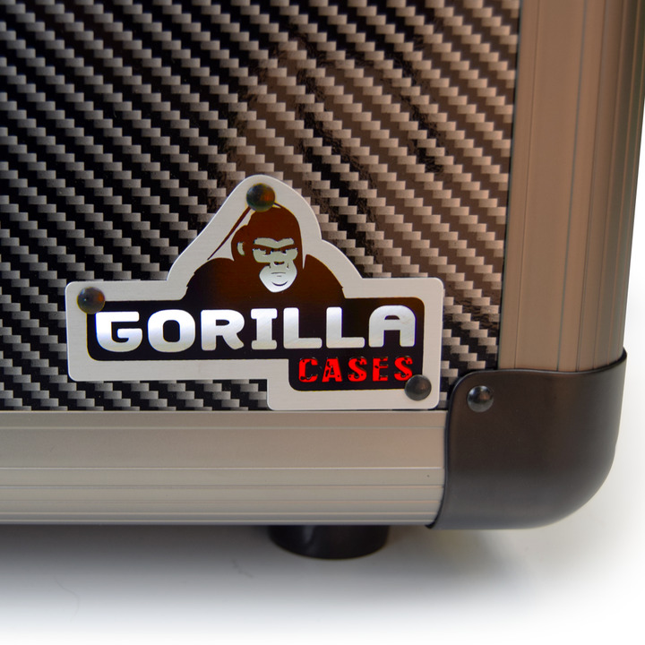 Gorilla LP80 12" LP Vinyl Record Storage Case (Carbon) Holds 80