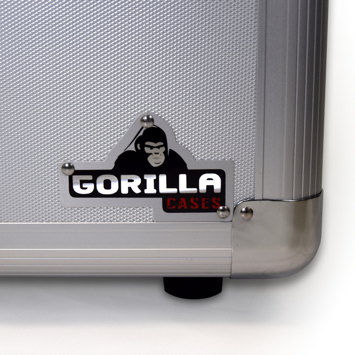 Gorilla LP80 12" LP Vinyl Record Storage Case Silver (Holds 80)