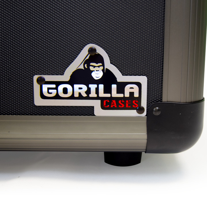 Gorilla LP80 12" LP Vinyl Record Storage Case (Titanium)