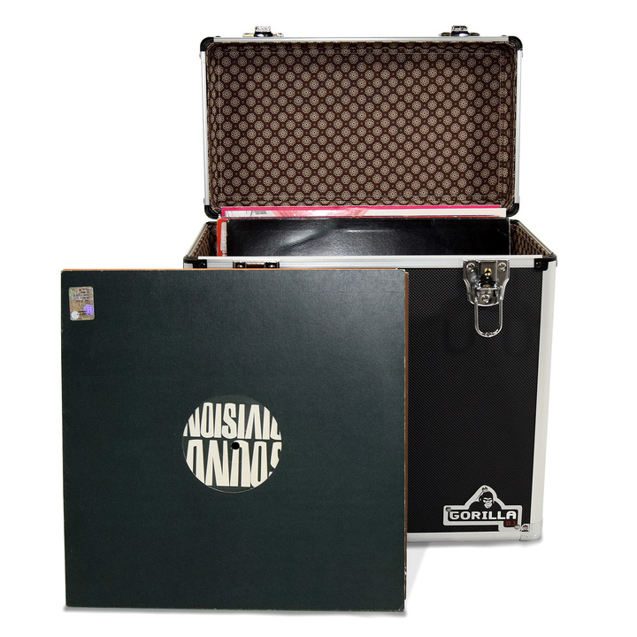 Gorilla LP50 12" Vinyl Storage Case Box (Black)