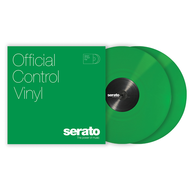 Serato 12 inch Control Vinyl Standard Colours (Pair) - Green