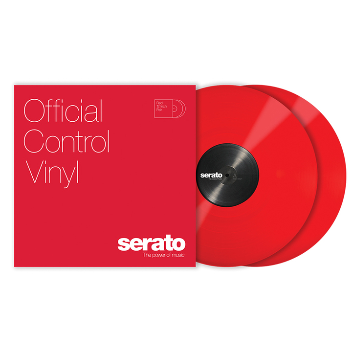 Serato 12 inch Control Vinyl Standard Colours (Pair) - Red