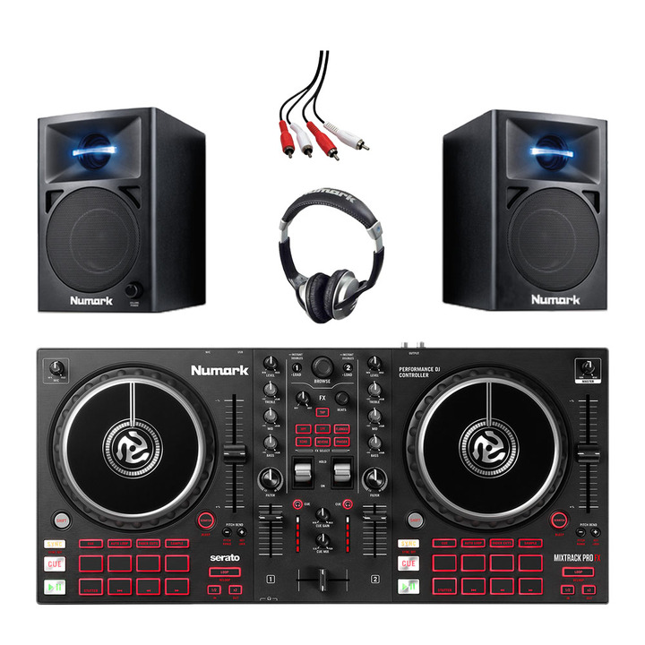 Numark Mixtrack Pro FX with N-Wave 360 Monitors & Headphones