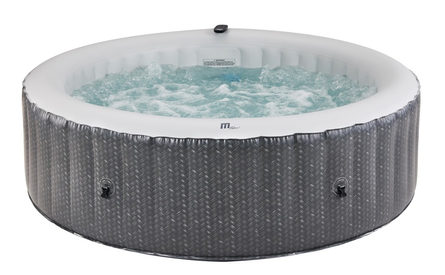 MSpa Ottoman 6 Person Bubble Spa Hot Tub with Inflatable Bladder