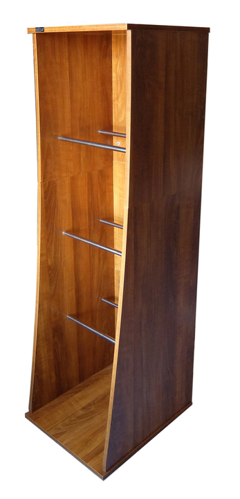 Sefour Vinyl Storage Tower Mid Century Synth Rosewood 