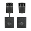 QTX Sound QX12A Speakers & QT15SA Subs