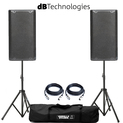 dB Technologies Opera 12 Pair with Stands and Cables