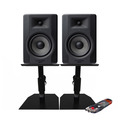 2x M-Audio BX5 D3 with GSM-50 Stands & Cable