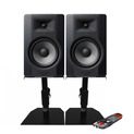 2x M-Audio BX8 D3 with GSM-50 Stands & Cable