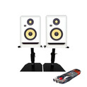 KRK Rokit RP5 G4 + Monitor Stands + Cable
