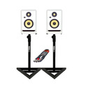 KRK RP5 G4 WN + Studio Stands + Cable