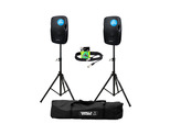 Evolution Audio RZ8A V3 Active Speaker (Pair) with Stands + Cables