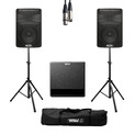 Alto TX308 (Pair) + TX212S with Stands, Cables & Carry Bag